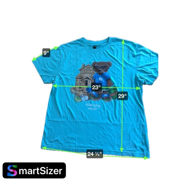 Hustle Gang Bear T-shirt. Measurements in pics. - Picture 6 of 6